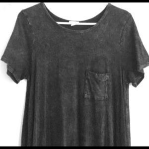 LuLaRoe 3X Black Acid Washed Carly